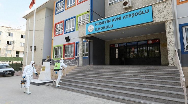 Buca Belediyesi’nden okullara Covid-19 mesaisi