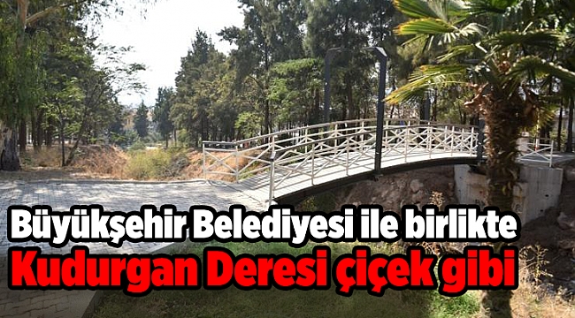 Büyükşehir Belediyesi ile birlikte Kudurgan Deresi çiçek gibi