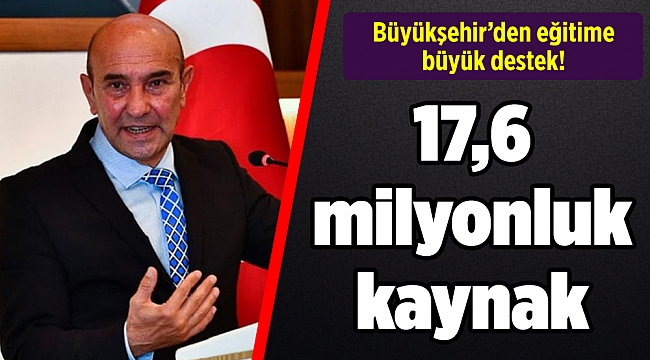 Büyükşehir’den eğitime büyük destek! 17,6 milyon liralık kaynak ayrıldı