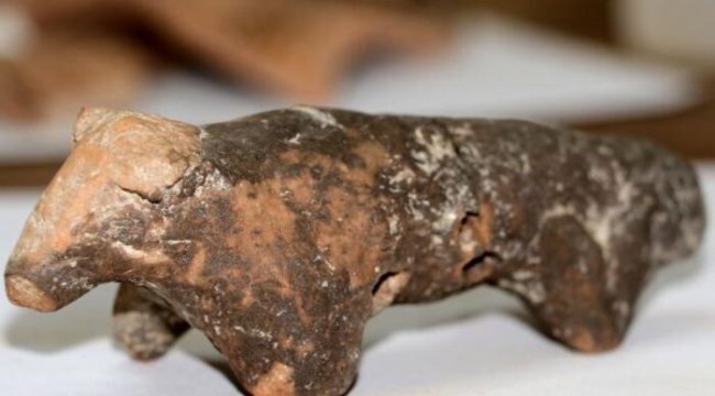 Çanakkale&#039;de 3 bin yıllık koç figürü bulundu