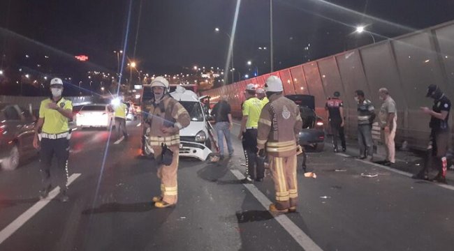 Haliç Köprüsü'nde feci kaza!