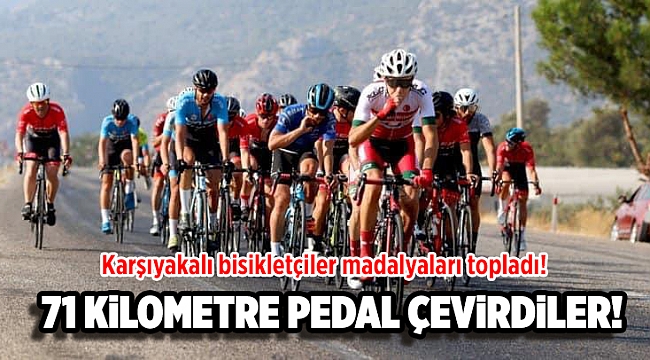 Karşıyakalı bisikletçiler madalyaları topladı!
