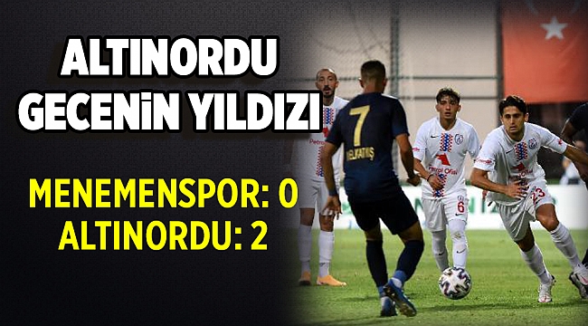 Menemenspor - Altınordu: 0-2
