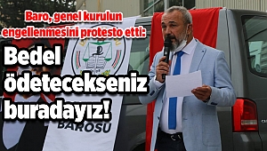Baro, genel kurulun engellenmesini protesto etti: Bedel ödetecekseniz buradayız!