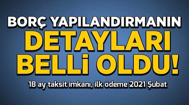 Borç yapılandırmanın ayrıntıları belli oldu! Hangi borçları kapsıyor?