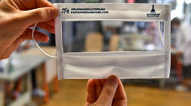 Büyükşehir Belediyesi&#039;nin ürettiği şeffaf maskeye rekor talep!