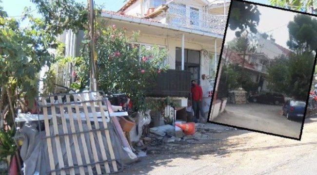 Eşinin sığındığı baba evine aracıyla defalarca çarptı