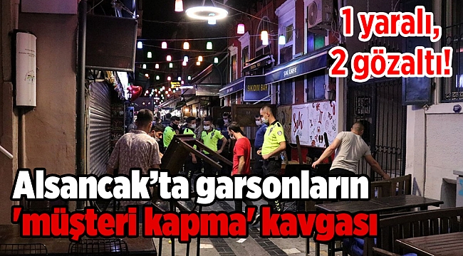Garsonların &#039;müşteri kapma&#039; kavgası: 1 yaralı, 2 gözaltı!