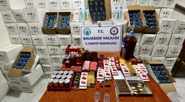 Gönen’de 4 bin 150 litre etil alkol ele geçirildi
