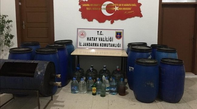 Hatay’da sahte alkol operasyonu