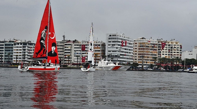 Körfez’den Cumhuriyet selamı: İzmirlilere görsel şölen!