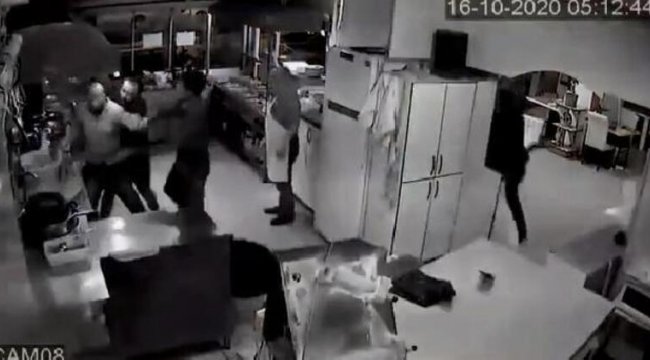 Lokantada tekme-tokat kavga