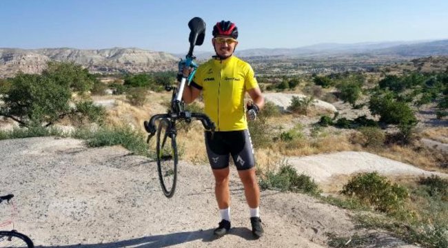 Manisalı öğretmen 7 ayda 6 bin kilometre pedal çevirdi