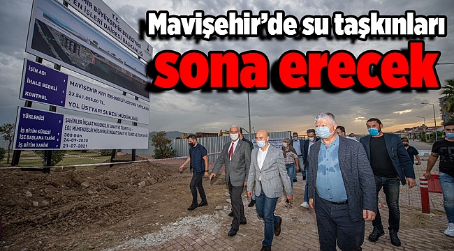 Mavişehir’de su taşkınları sona erecek