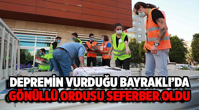 Bayraklı’nın gönüllü ordusu gece gündüz çalışıyor! '“Hep birlikte büyük ve güçlü bir aileyiz”