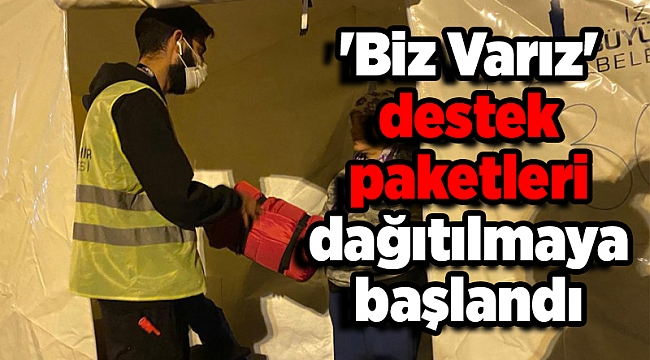 &#039;Biz Varız&#039; destek paketleri dağıtılmaya başlandı