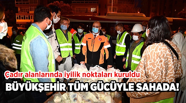 Çadır alanlarında iyilik noktaları kuruldu