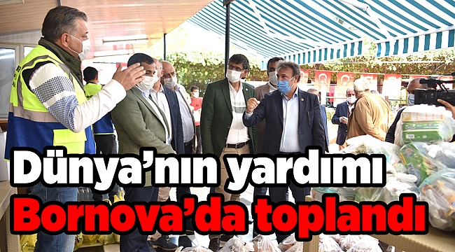 Dünya’nın yardımı Bornova’da toplandı