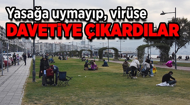 İzmir’de yasağa rağmen Kordon doldu, polis uyardı