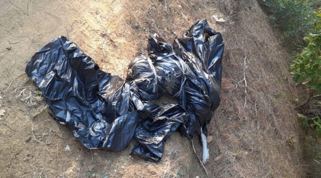 Köyün yanında vahşet... Çöp torbasını açınca dehşete düştüler
