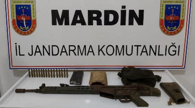 Mardin'de teröristlere ait silah ve mühimmat ele geçirildi