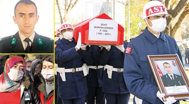 Şehit eşini böyle uğurladı: Hakkım helal olsun yiğidim