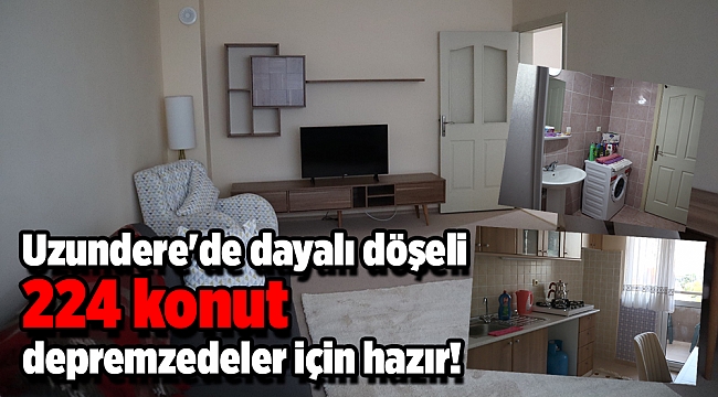 Uzundere&#039;de dayalı döşeli 224 konut depremzedeler için hazır!