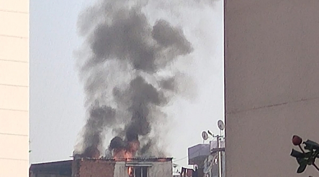 İzmir'de hastahane yakınında korkutan yangın