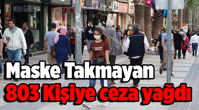 İzmir'de Maske Takmayan 803 Kişiye 745 Bin 900 Lira Para Cezası Verildi