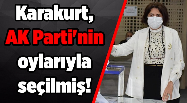 Karakurt, AK Parti'nin oylarıyla seçilmiş!