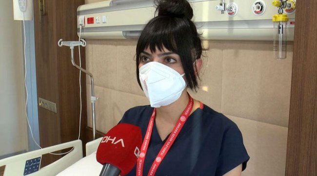 Leyla hemşire, 10 günde koronavirüsü yenerek işe döndü