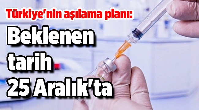 Türkiye&#039;nin aşılama planı: 25 Aralık&#039;ta başlaması bekleniyor