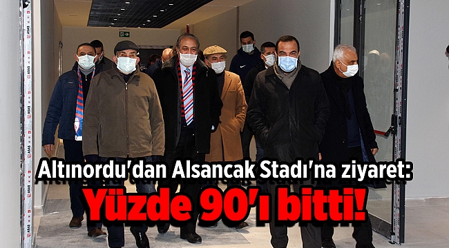 Altınordu'dan Alsancak Stadı'na ziyaret: Yüzde 90'ı bitti!