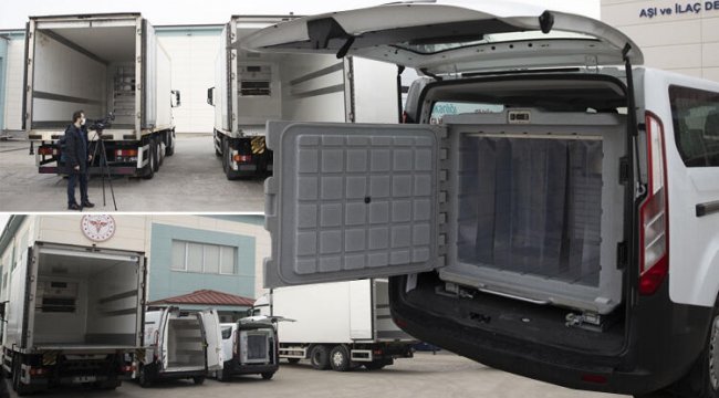 Aşıların dağıtımı böyle yapılacak! Özel tasarlanmış araçlar basına tanıtıldı