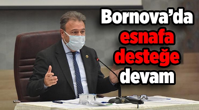 Bornova'da esnafa desteğe devam