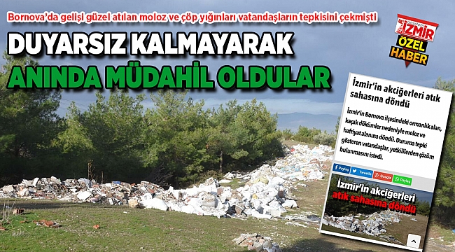 DUYARSIZ KALMAYARAK ANINDA MÜDAHİL OLDULAR