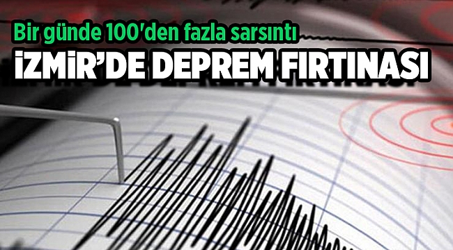 İzmir'de bir günde 100'den fazla sarsıntı
