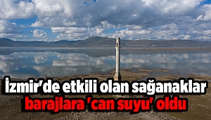 İzmir'de etkili olan sağanaklar barajlara 'can suyu' oldu