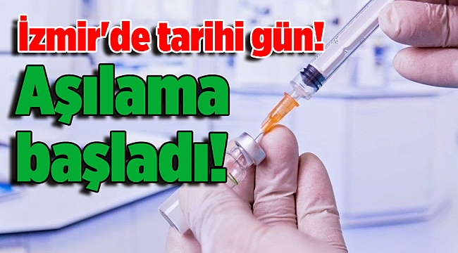 İzmir'de sağlıkçılara aşılama başladı!