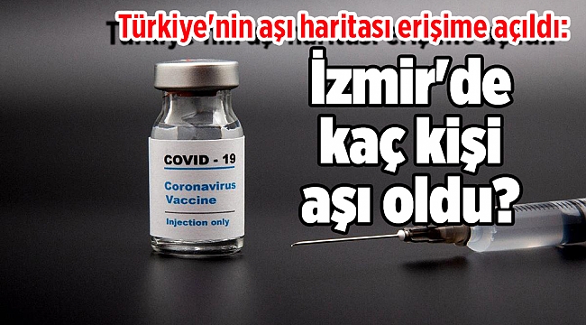 Türkiye'nin aşı haritası erişime açıldı: İzmir'de kaç kişi aşı oldu?
