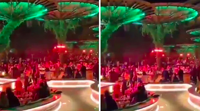 5 yıldızlı otelde tartışılan görüntüler... Virüs zengine uğramıyor mu ?