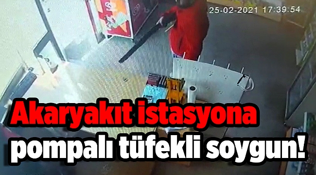 Akaryakıt istasyonundaki hırsızlık güvenlik kamerasına yansıdı
