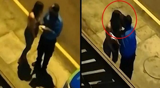 Polisten sokağa çıkma yasağını ihlal eden kadına öpücük! TIKLA - İZLE