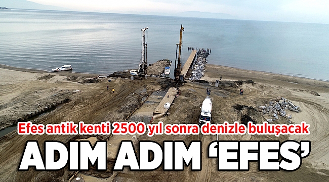 Antik kanal inşaatı sürüyor