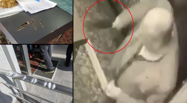 Ataşehir'de otelde korku dolu anlar! Satırla saldırdı