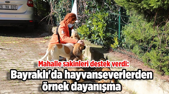 Bayraklı'da hayvanseverlerden örnek dayanışma