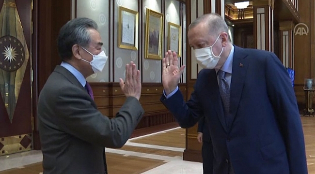 Cumhurbaşkanı Erdoğan, Çin Dışişleri Bakanı'nı kabul etti