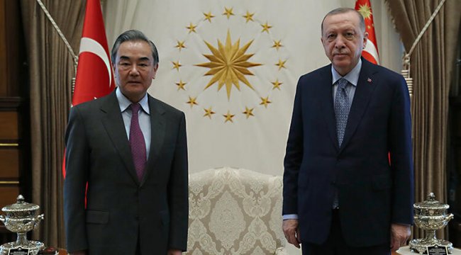 Cumhurbaşkanı Erdoğan, Çin Halk Cumhuriyeti Dışişleri Bakanı'nı kabul etti