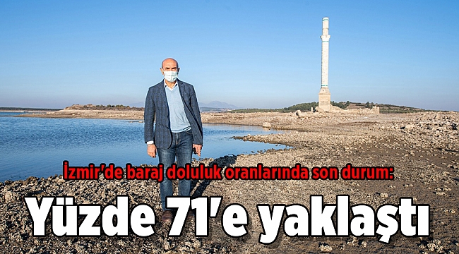 İzmir&#039;de baraj doluluk oranlarında son durum: Yüzde 71&#039;e yaklaştı