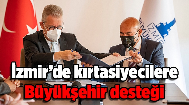 İzmir’de kırtasiyecilere Büyükşehir desteği